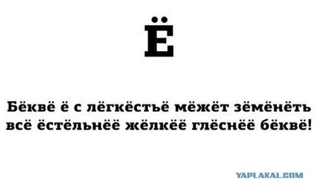 День буквы Ё