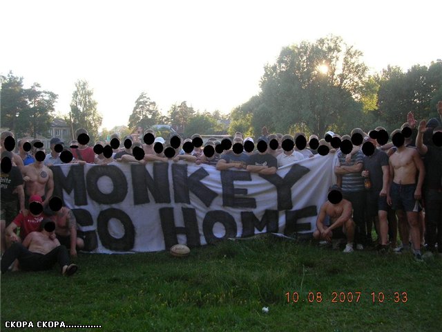 Выстрелил в обезьяну на протесте в США