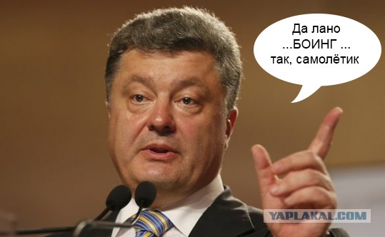 Путин держит Порошенко за Боинг