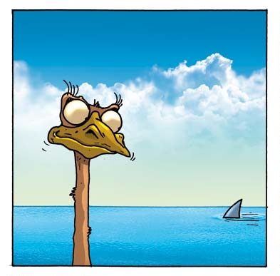 Комикс про страуса