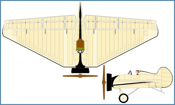 Необычный самолет Verhees Delta D-2
