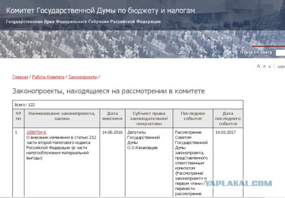 Друзей Путина освободят от налогов: наш ответ на санкции
