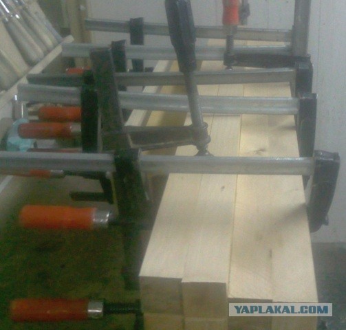 Изготовление заходного столба на лестницу