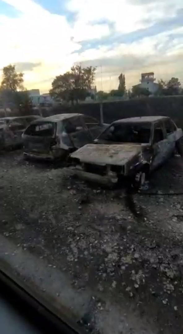 Очевидцы показывают последствия взрывов на авиабазе в Крыму