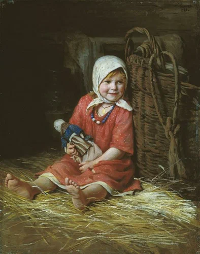 Живопись. Девочки и куклы