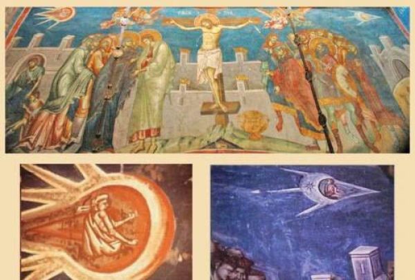 НЛО на старинных фресках и картинах