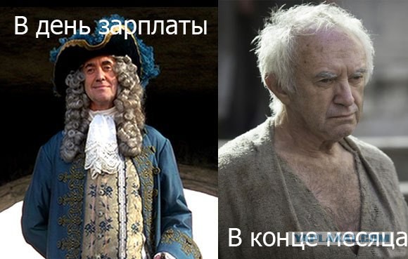 В день зарплаты