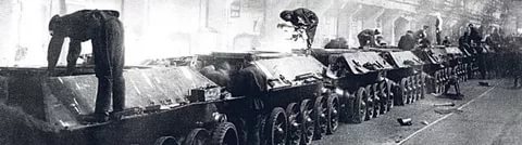 Танковый нарком Вячеслав Малышев на приеме у Сталина