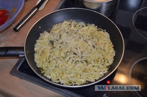 Фаршированная курица.