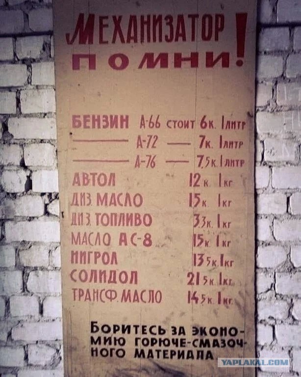 Дожили до того, что октановое число - это и есть стоимость бензина