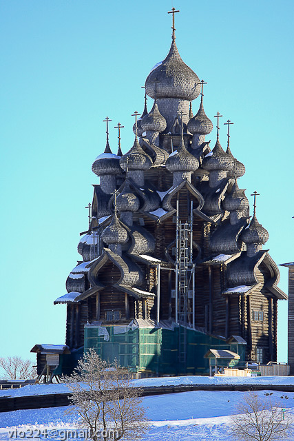 Зимой в Кижи