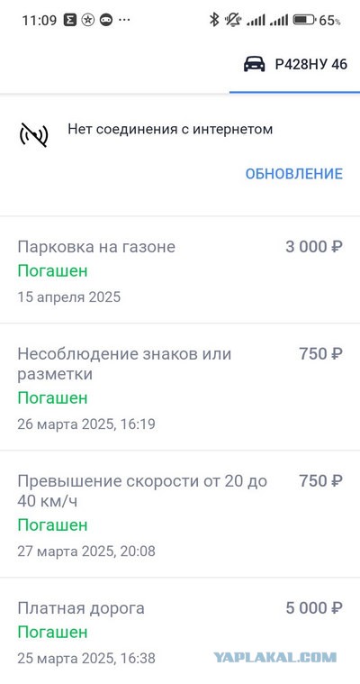 Неадекват на дороге