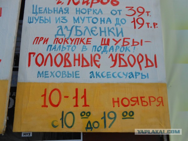 Смешные объявления и надписи