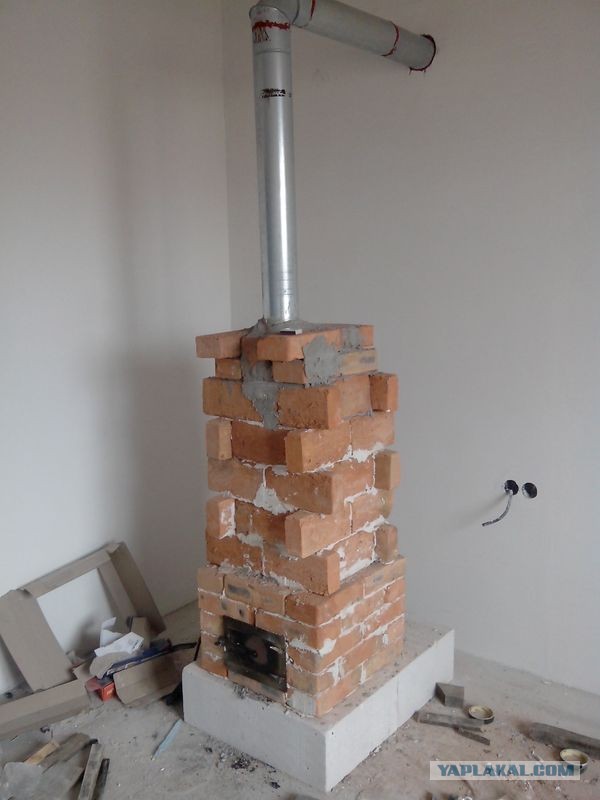 Печка на дачу. Сложил абы как