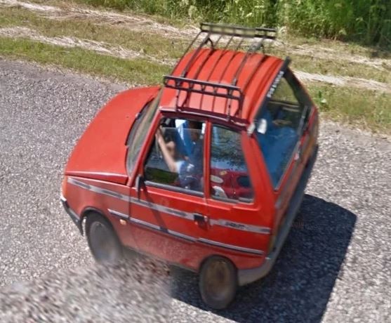 Сжатые тачки с гугл-карт
