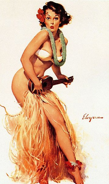PIN-UP искусство Old school
