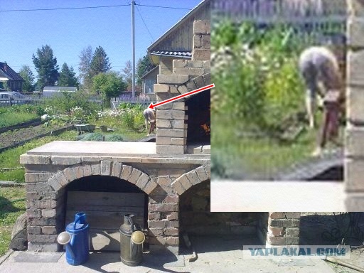 Барбекюшница из старого кирпича