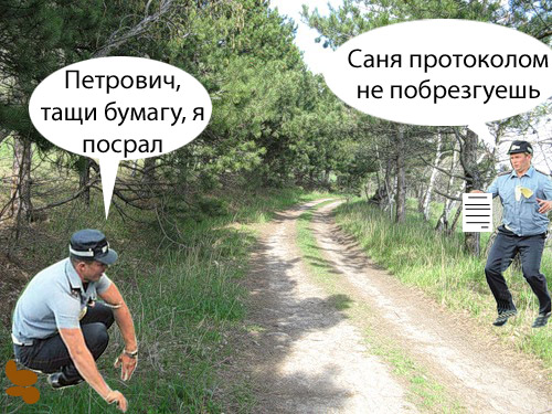 Фотожаба: Милицейские скачки