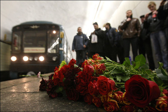 Цветы в метро!