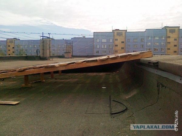 В школе дети чистили крышу вместо уроков труда