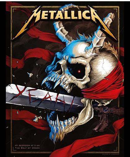 Концертные постеры от Metallica...