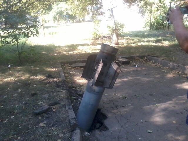 Неразорвавшиеся снаряды на Донбассе