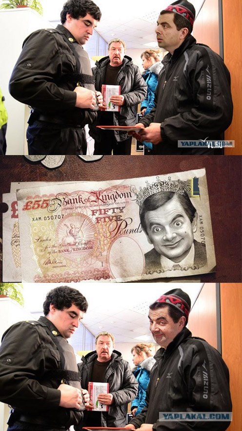 Фотожаба: Приставы и страховщики.