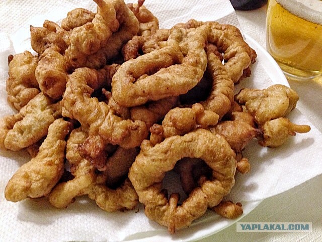 Кольца кальмара в пивном кляре:)