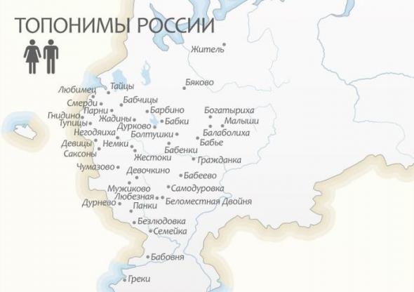 Странные названия российских деревень