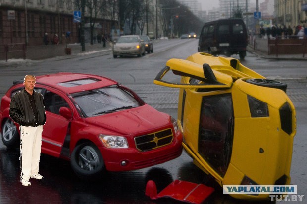 В центре Минска разбился Lamborghini Murcielago