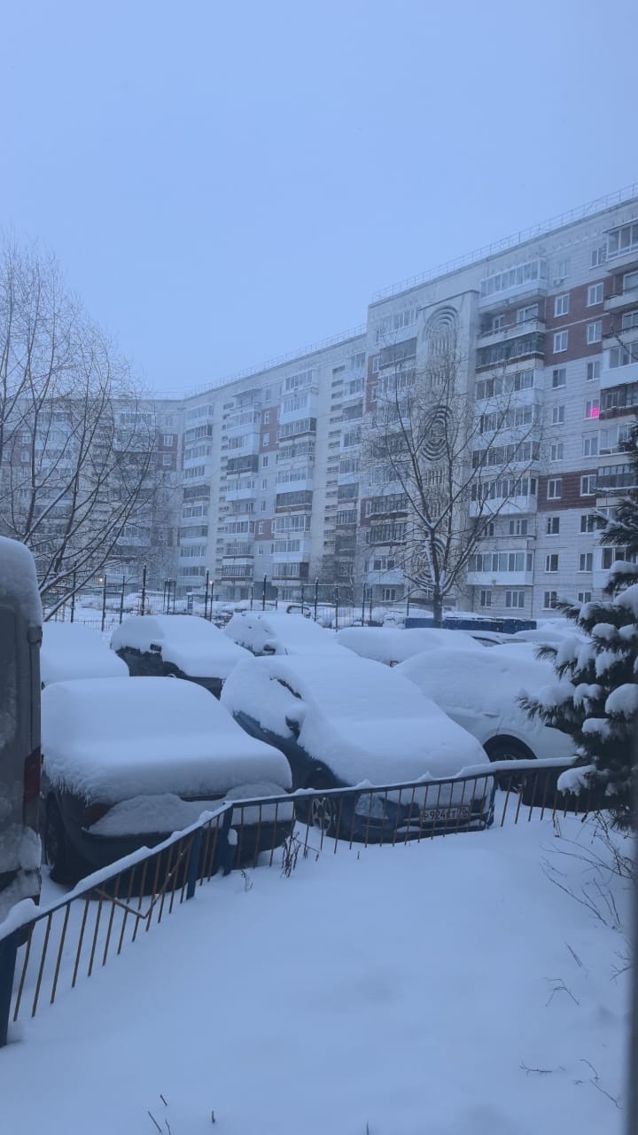 Зима вернулась в сибирь