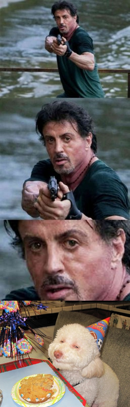 Фотожаба: Куда так торопится Слай?