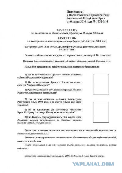 93% жителей Крыма поддержали вхождение в РФ.