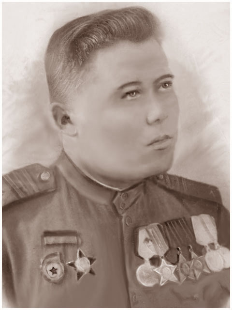 Мой дед, участник парада победы в 1945ом.