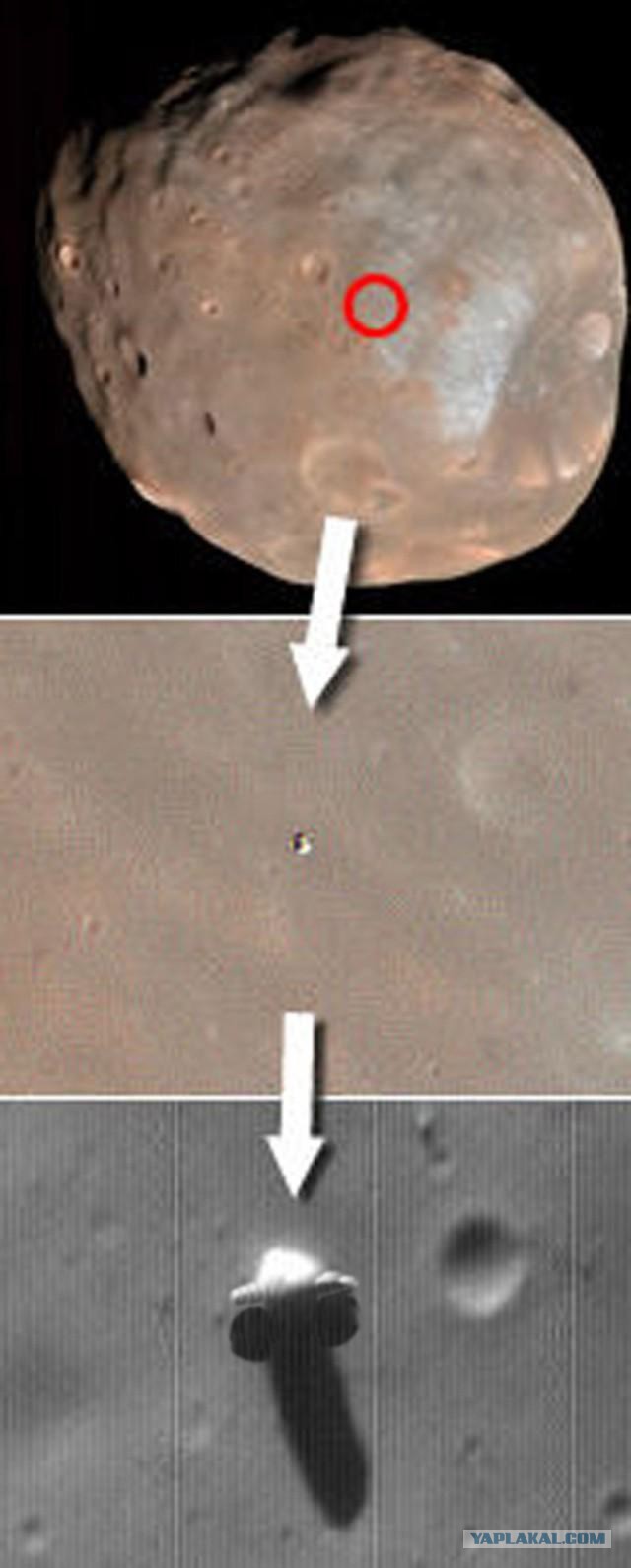Загадочный монолит на поверхности марсианского спутника Фобоса