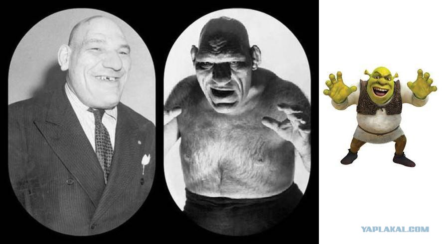 Шрек в виде человека с кого рисовали