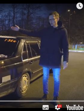 Военный офицер - авто-хам