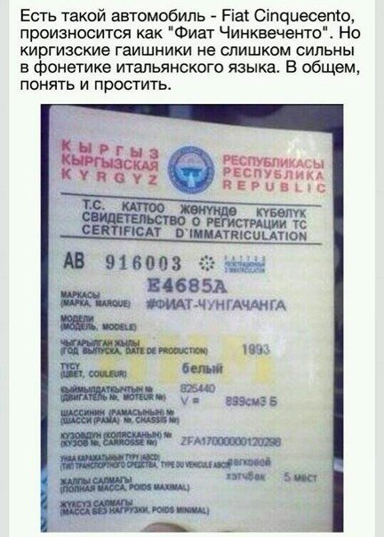 Когда ФИО в паспорте ещё хуже, чем фотография