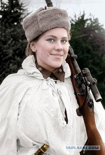 95 лет назад родилась выдающаяся советская девушка-снайпер Роза Егоровна Шанина