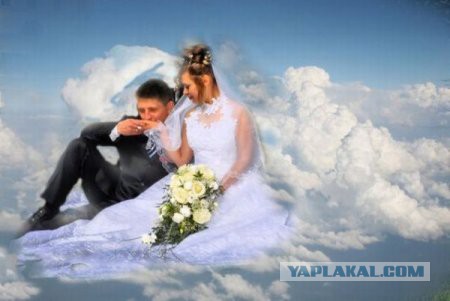 Новомодный взгляд на свадебное фото