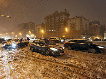Сегодня в Москве мощнейший снегопад!