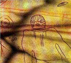10000летние наскальные рисунки  НЛО