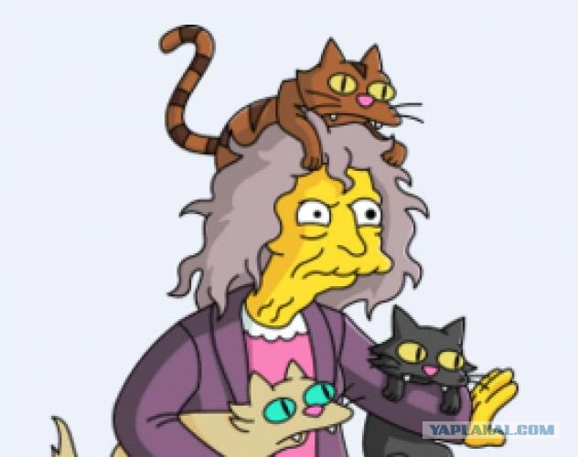 Кошатница из симпсонов картинки