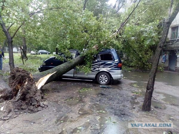 Последствия стихии в Хабаровске