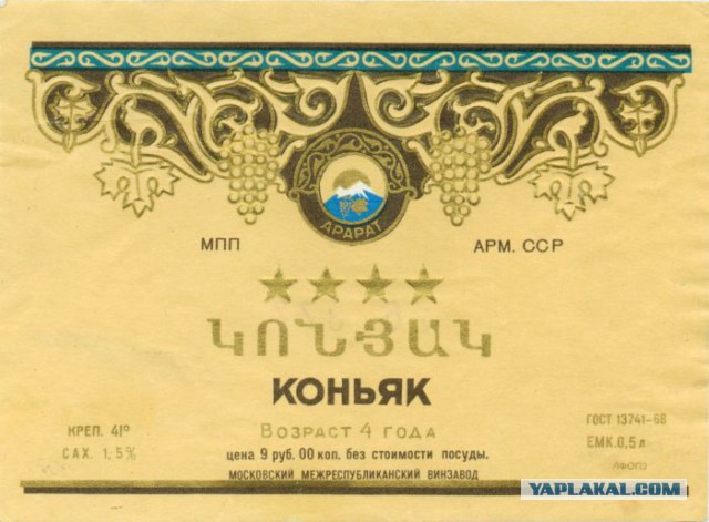 Этикетки СССР