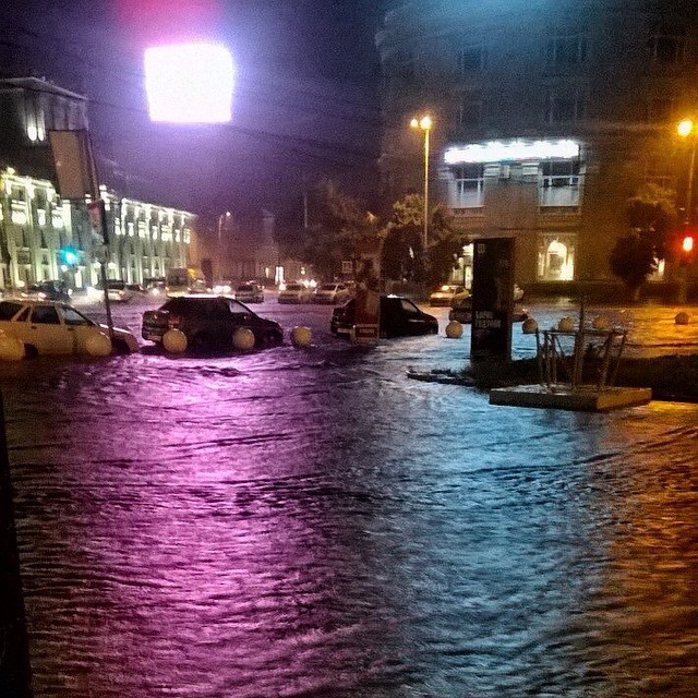 Репортаж из соцсетей: Потоп в Воронеже