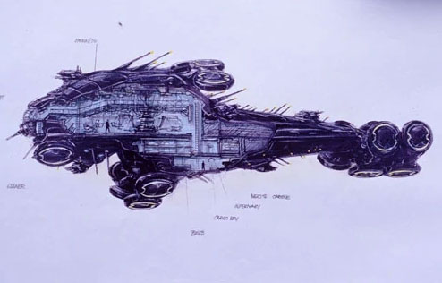 Warlock Class Destroyer из Babylon5