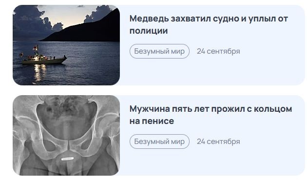 Нужна бредовая новость