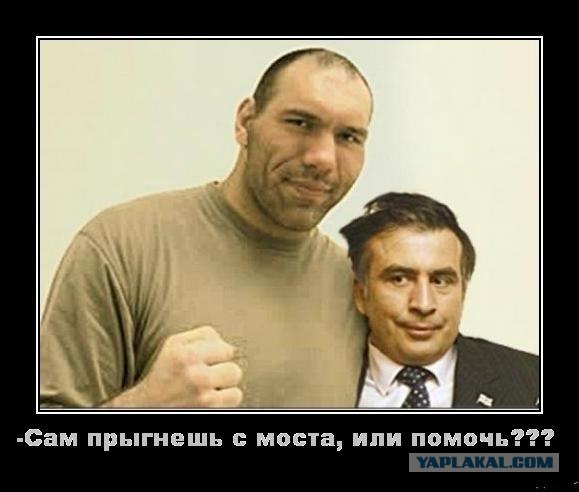 Саакашвили упал с моста