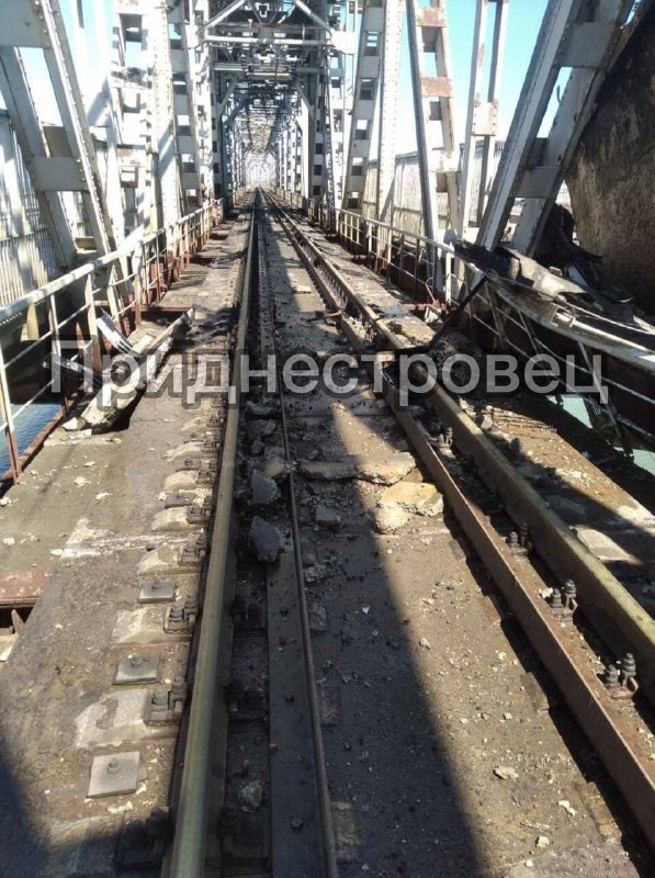 Мост в Затоке Одесская область повреждён  ракетным ударом